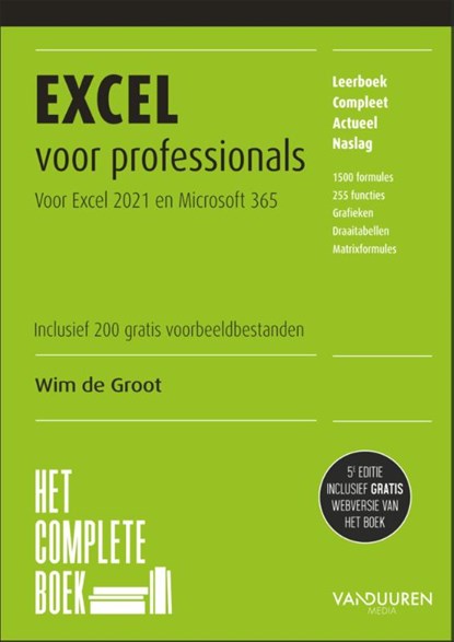 Excel voor professionals, Wim de Groot - Paperback - 9789463563017