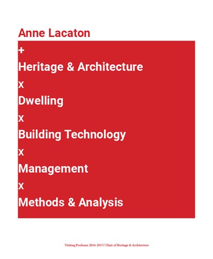 Visiting Professor Anne Lacaton, Lidwine Spoormans ; Wessel De Jonge ; John Stevenson-Brown - Paperback - 9789463660808