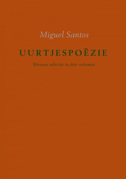 UURTJESPOËZIE, Miguel Santos - Paperback - 9789463675949