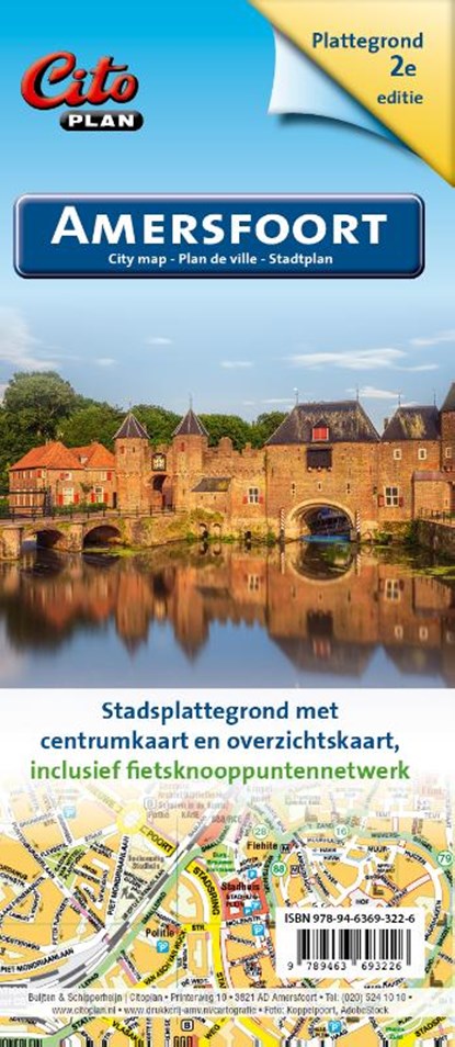 Citoplan stadsplattegrond Amersfoort,  - Gebonden - 9789463693226