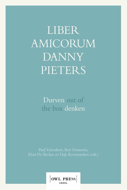 Liber Amicorum Danny Pieters, niet bekend - Gebonden - 9789463938723