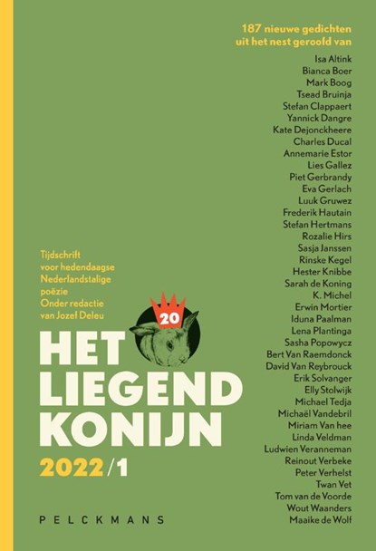 Het Liegend Konijn 2022/1, Jozef Deleu - Paperback - 9789464016819