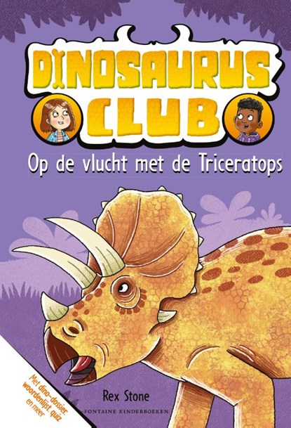 Op de vlucht met de Triceratops, Rex Stone ; De Taalscholver Vof - Gebonden - 9789464043242