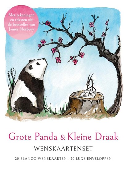 Grote Panda & Kleine Draak - Wenskaartenset, James Norbury - Losbladig - 9789464043563