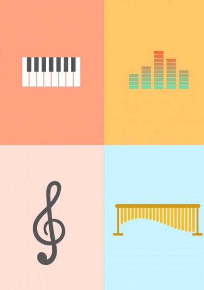 Notenbalken Leeg Notitieboek (A4) Zachte kaft- Colourful- Allets comfort, Allets Comfort - Paperback - 9789464052466