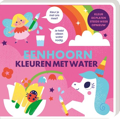 Kleuren met water - Eenhoorn, ImageBooks Factory - Gebonden - 9789464080926