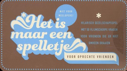 Het is maar een spelletje - Voor oprechte vrienden, S. Studio ImageBooks - Gebonden - 9789464081312