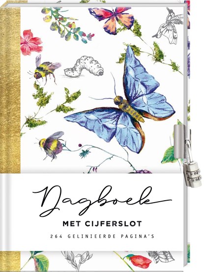 Dagboek met cijferslot voor volwassenen - Botanical, Interstat - Gebonden - 9789464322835