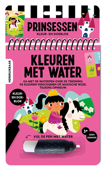 Kleuren met water - Prinsessen, Interstat - Gebonden - 9789464325614