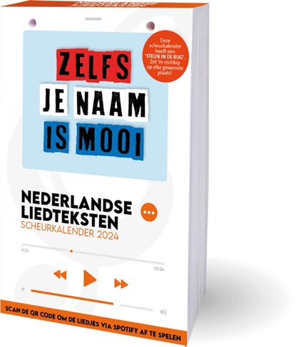 Nederlandse Liedteksten scheurkalender 2024, niet bekend - Paperback - 9789464326000