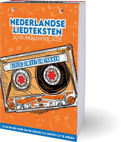 Nederlandse liedteksten scheurkalender - 2025, Interstat - Paperback - 9789464326871