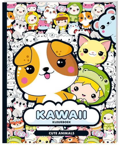 Kawaii Kleurboek - Cute Animals, Interstat - Paperback - 9789464328042