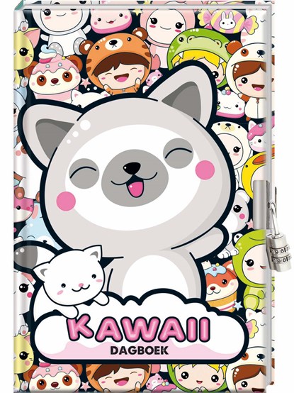 Dagboek met slot - Kawaii, Interstat - Gebonden - 9789464328271