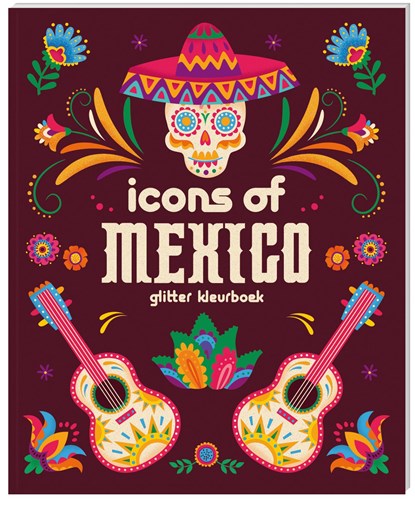 Glitter kleurboeken voor volwassenen - Icons of Mexico, Interstat - Paperback - 9789464328752