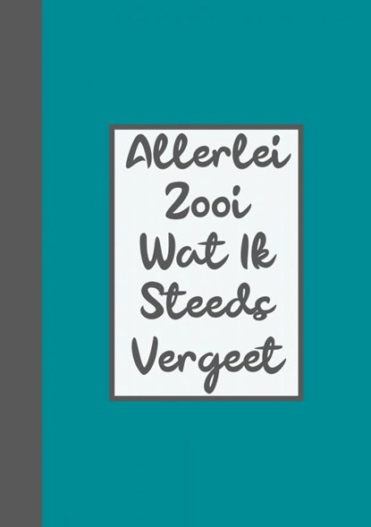 Wachtwoordenboekje / Wachtwoorden Boekje - Allerlei Zooi Wat Ik Steeds Vergeet, Wachtwoordenboekjes & Meer - Paperback - 9789464650143