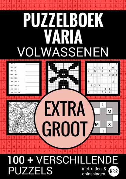 Boek Cadeau - Puzzelboek Varia Extra Groot - NR. 2 - voor Ouderen, Slechtzienden, Senioren, Opa en Oma, Puzzelboeken & Meer - Paperback - 9789464655360