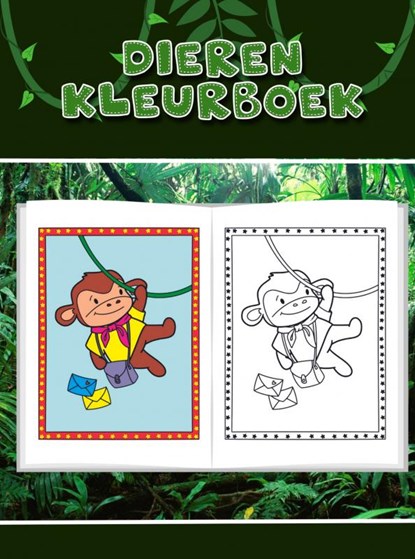 Leuk dieren kleurboek voor kinderen, Mieke Stevens - Paperback - 9789464655858