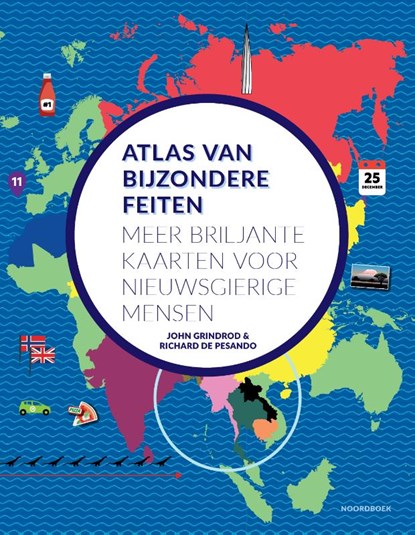 Atlas van bijzondere feiten, John Grindrod - Gebonden - 9789464715408