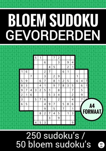 Bloem Sudoku Gevorderden - 250 Sudoku's / 50 Bloem Sudoku's - nr. 28, Sudoku Puzzelboeken - Paperback - 9789464800678