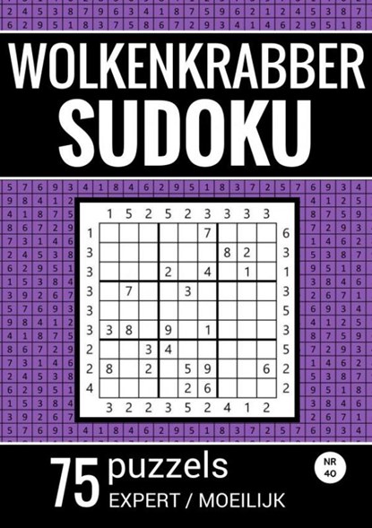 Wolkenkrabber Sudoku - Nr. 42 - 75 Puzzels - Expert / Moeilijk, Sudoku Puzzelboeken - Paperback - 9789464802580