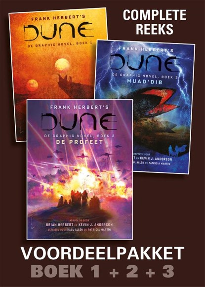 Dune, De Graphic Novel: Boek 1-2-3 PAKKET, Frank Herbert ; Brian Herbert ; Kevin J. Anderson ; Raul Allen - Gebonden - 9789464841473