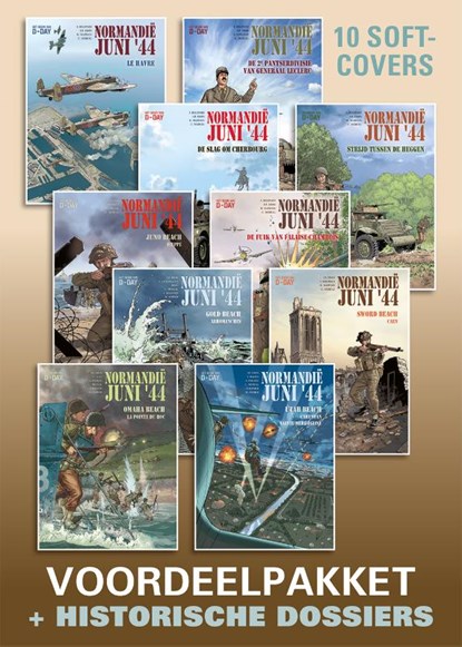 Normandië, juni '44: voordeelpakket 01 tm 10 (sc), Jean-Blaise Djian ; Isabelle Bournier ; Bruno Marivain - Paperback - 9789464843897