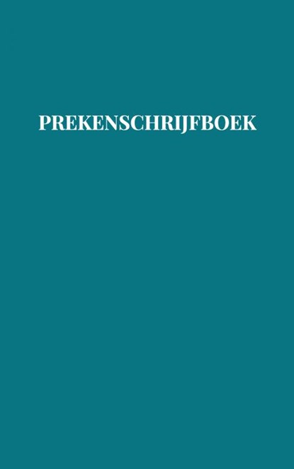 Prekenschrijfboek - invulboek voor Mannen, Vrouwen en Jeugd, Boeken & Cadeaus - Paperback - 9789464923599