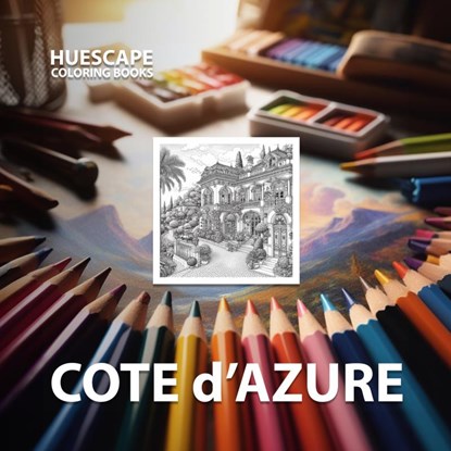 Huescape Kleurboek voor volwassenen - Cote d'Azure, Marco Joshua - Paperback - 9789464927740
