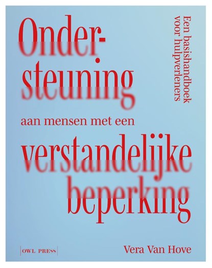 Ondersteuning aan mensen met een verstandelijke beperking, Vera Van Hove - Paperback - 9789464946635
