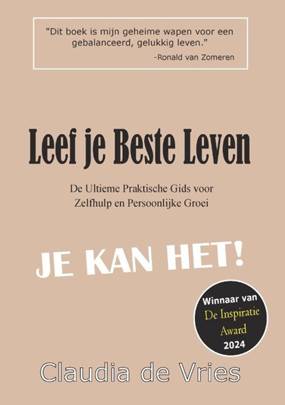 Leef je Beste Leven, Claudia de Vries - Paperback - 9789465110905