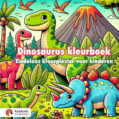 Dinosaurus kleurboek, Koekoek Kinderboek - Paperback - 9789465126074