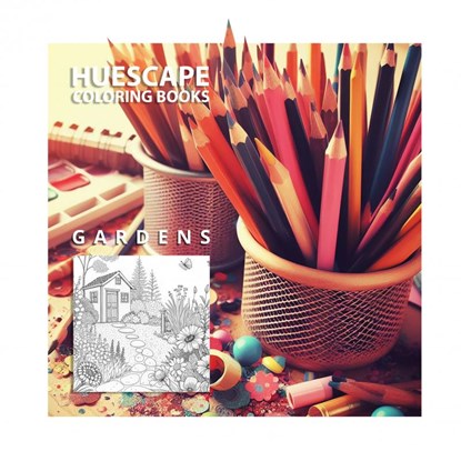 Huescape Kleurboek voor volwassenen - Bloementuinen, Scarlett Kimberley - Paperback - 9789465127361