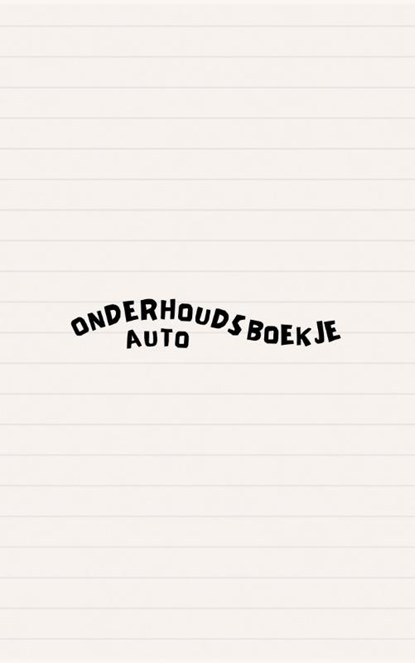 Onderhoudsboekje Auto, Andries B.V. - Paperback - 9789465190242