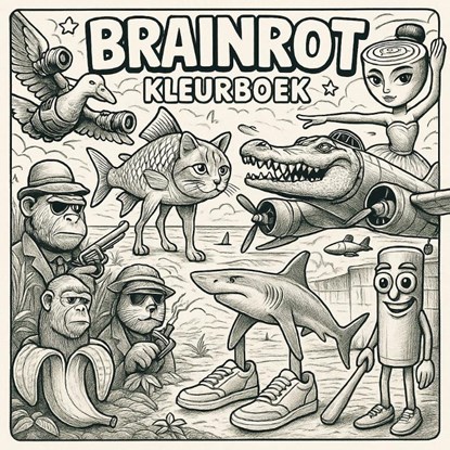 Brainrot kleurboek, Andries B.V. - Paperback - 9789465190709