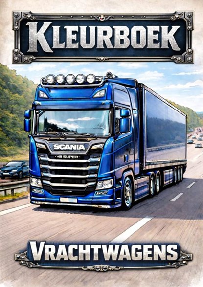 Kleurboek, Vrachtwagens, H. Mourits - Paperback - 9789465200415