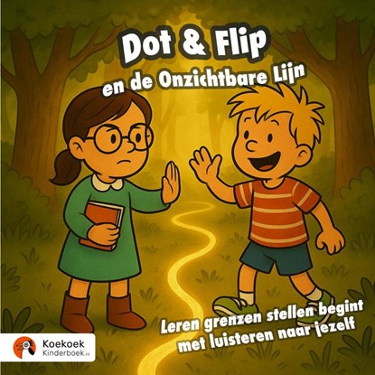 Dot & Flip en de Onzichtbare Lijn, Koekoek Kinderboek - Paperback - 9789465209500