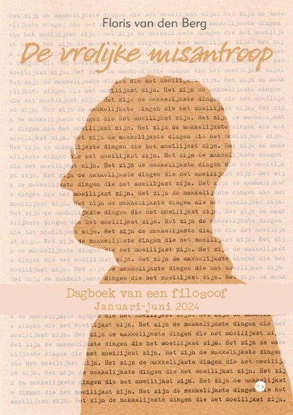 De vrolijke misantroop, Floris van den Berg - Paperback - 9789465288772