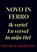Novo In Ferro, Dietrich Diebitsch - Paperback - 9789465381565