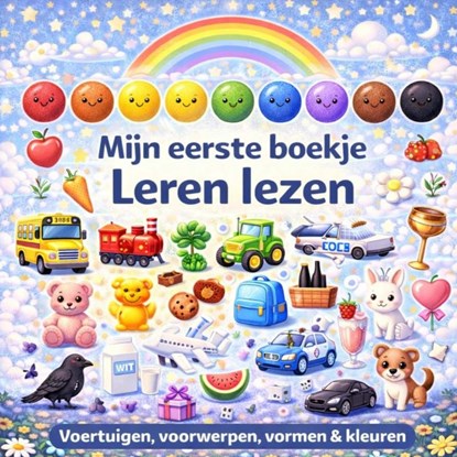 peuterboekje. leren lezen, voertuigen, voorwerpen, vormen & Kleuren., H. Mourits - Paperback - 9789465381947