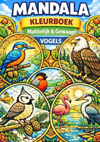 Mandala Kleurboek | Eenvoudig & Krachtvol – Vogels, H. Mourits - Paperback - 9789465383538