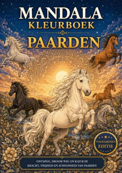 Mandala kleurboek - Paarden., Hendrik Mouhoff - Paperback - 9789465466491