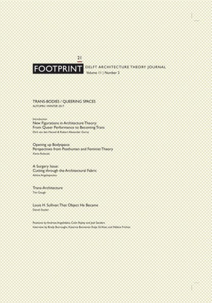 Footprint 21 Trans-Bodies / Queering Spaces, Robert Gorny ; Dirk van den Heuvel - Paperback - 9789490322922