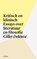 Kritisch en klinisch, Gilles Deleuze - Paperback - 9789490334093