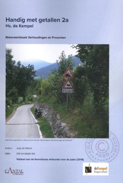 Handig met getallen 2a Hs. de Kempel Verhoudingen en Procenten Rekenwerkboek, Jaap de Waard - Paperback - 9789490681159