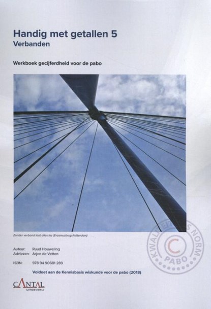 Handig met getallen 5 verbanden gecijferdheid voor de pabo Werkboek, Ruud Houweling - Paperback - 9789490681289