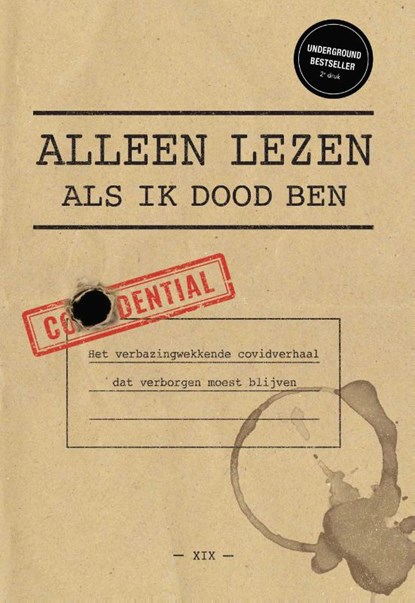 Alleen lezen als ik dood ben, XIX - Paperback - 9789490783648