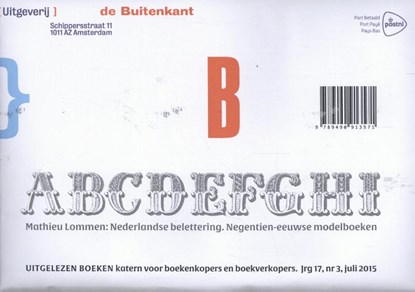 Nederlandse belettering, Mathieu Lommen - Paperback - 9789490913571