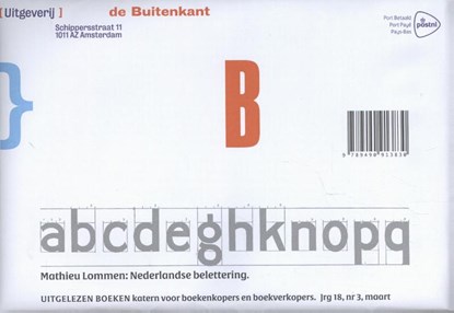 Nederlandse belettering, Mathieu Lommen - Paperback - 9789490913830