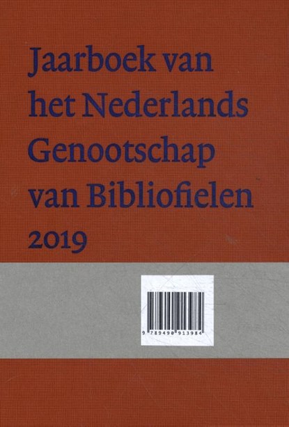 Jaarboek van het Nederlands Genootschap van Bibliofielen 2019, Anton vander Lem ; Corinna van Schendel - Gebonden - 9789490913984