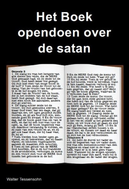 Het Boek opendoen over de satan, Walter Tessensohn - Paperback - 9789491026362